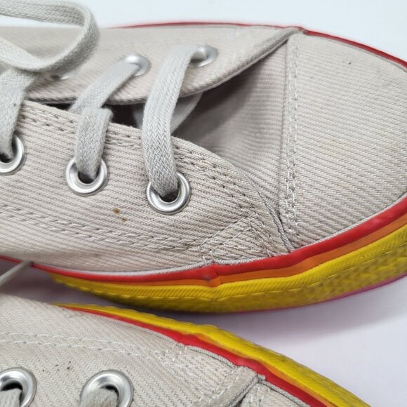 Converse Womens CTAS Lift Ox Pink Tan Rainbow Platform Sneakers Shoes Sz US 10 - Picture 4 of 9